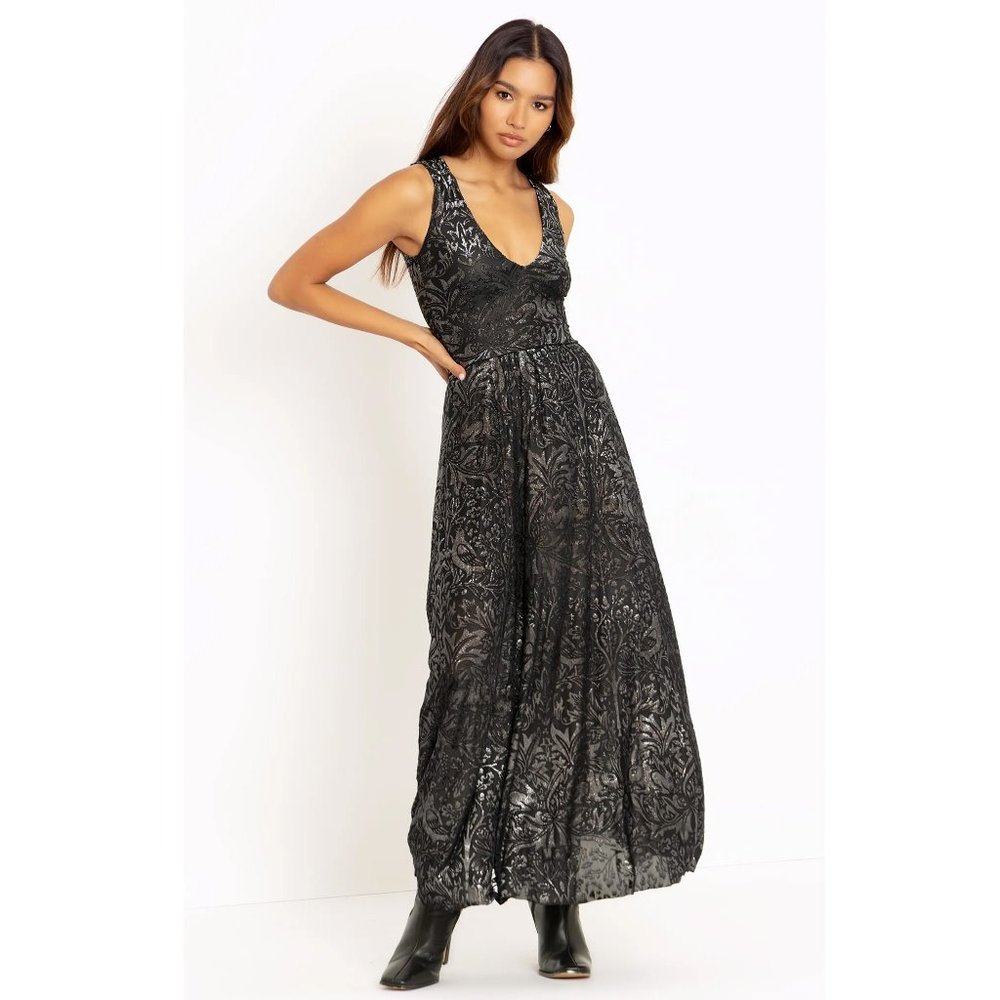 NWOT Blackmilk Burned Velvet Brer Rabbit Maxi Dress